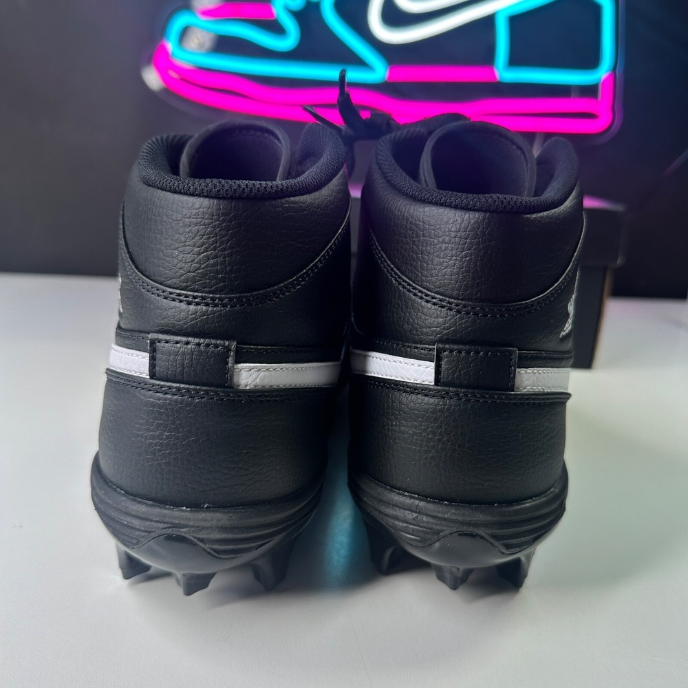 Nike Air Jordan 1 Mid TD Black White football cleats FJ6805-001 Men's 13 NEW - Picture 6 of 6